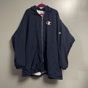 Vintage Men’s Champion Windbreaker Jacket XXL With Hood See Note